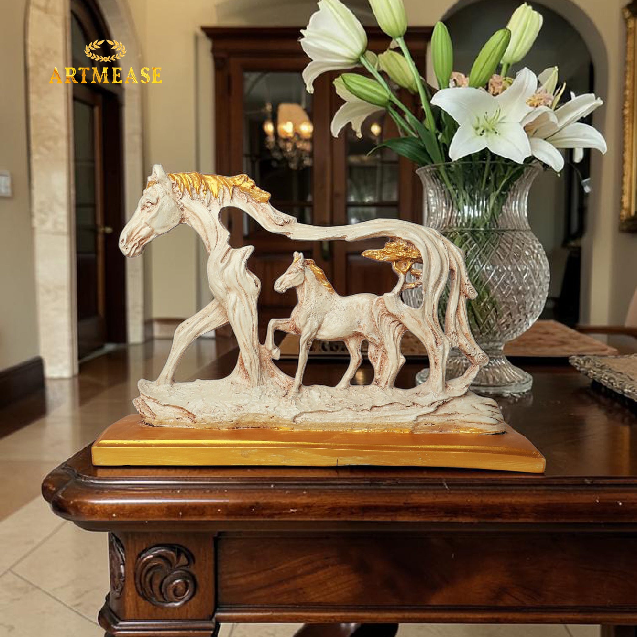 Good Luck Horse Showpiece