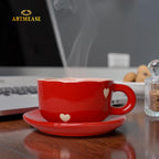 Love you a Latte Cup and Saucer Set