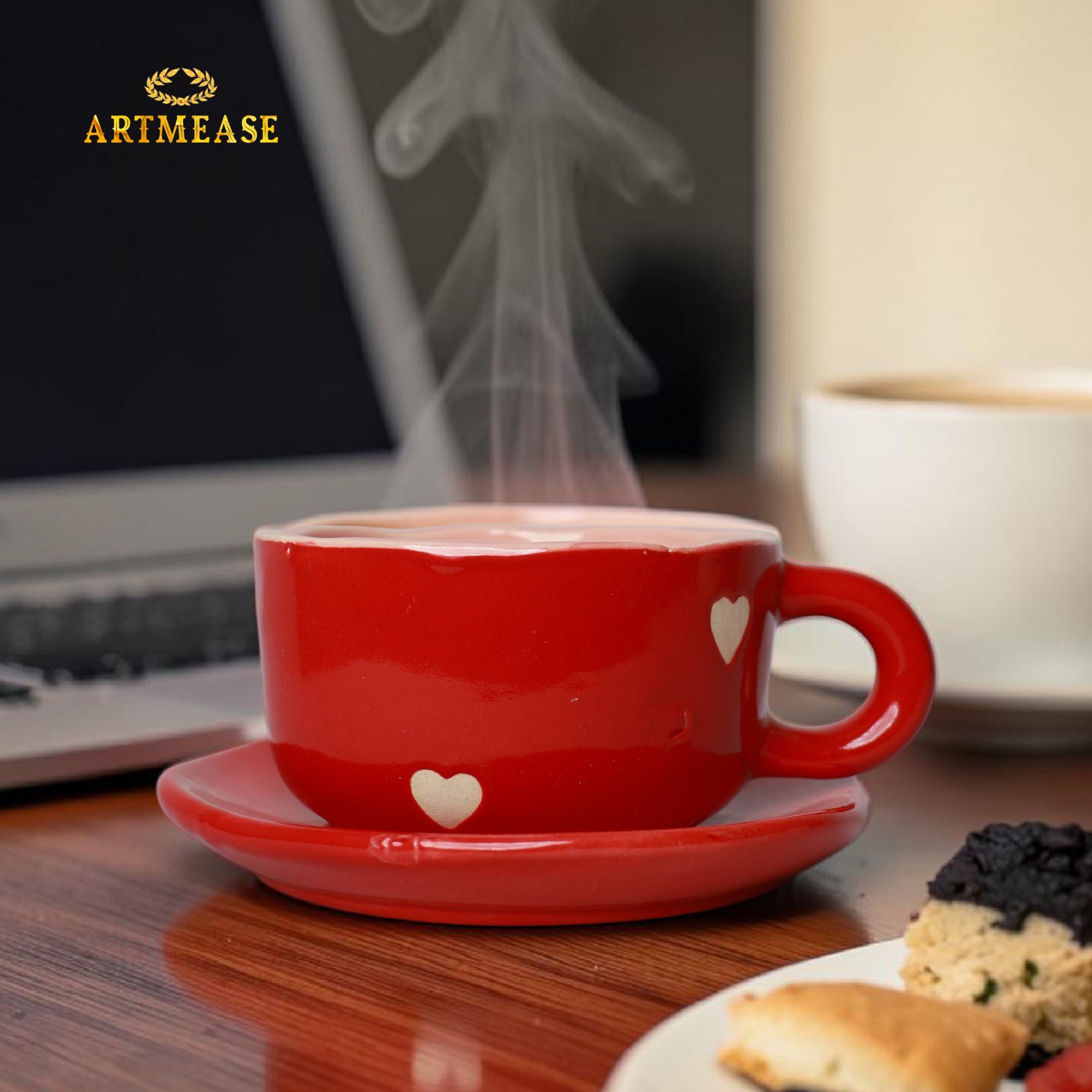 Love you a Latte Cup and Saucer Set