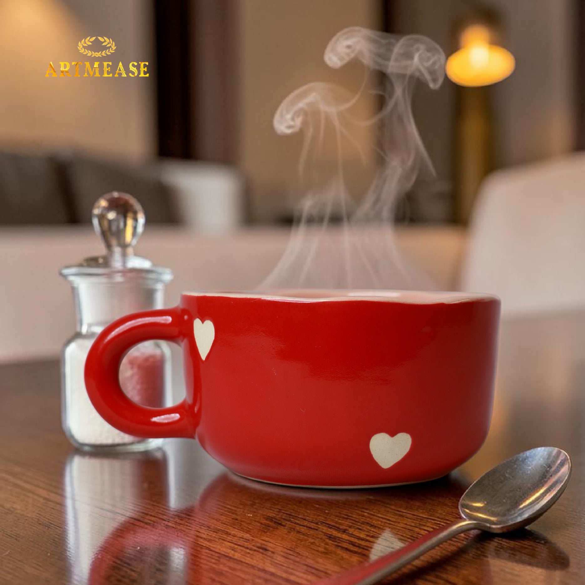 Love you a Latte Cup and Saucer Set