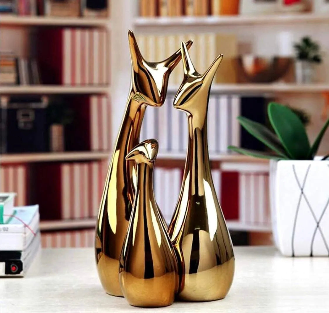 Cat Family Showpiece-Set of 3