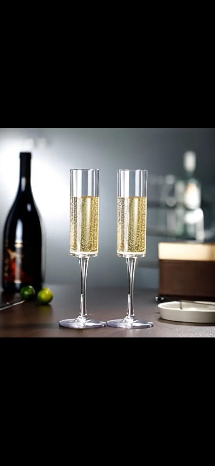 Artmease Premium Champagne Flute Glass Set of 2