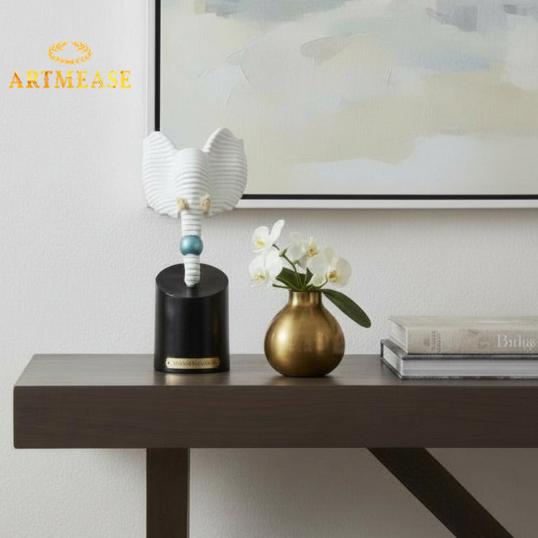 Elephant Head Sculpture