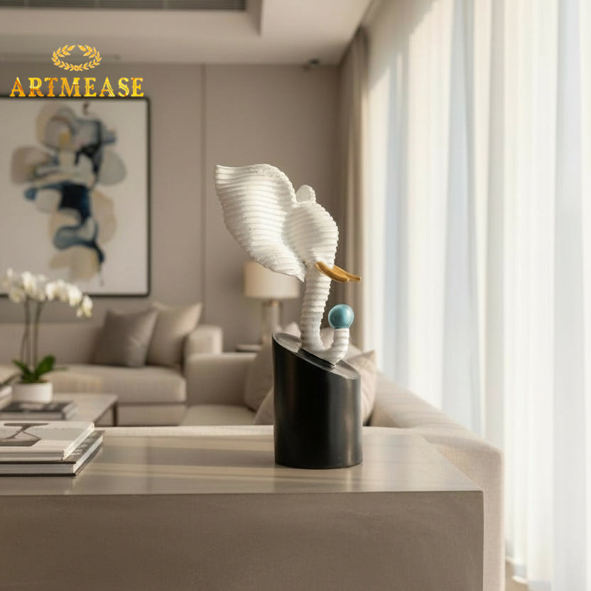 Elephant Head Sculpture