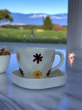 Floral Cup Saucer Set