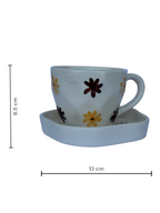 Floral Cup Saucer Set