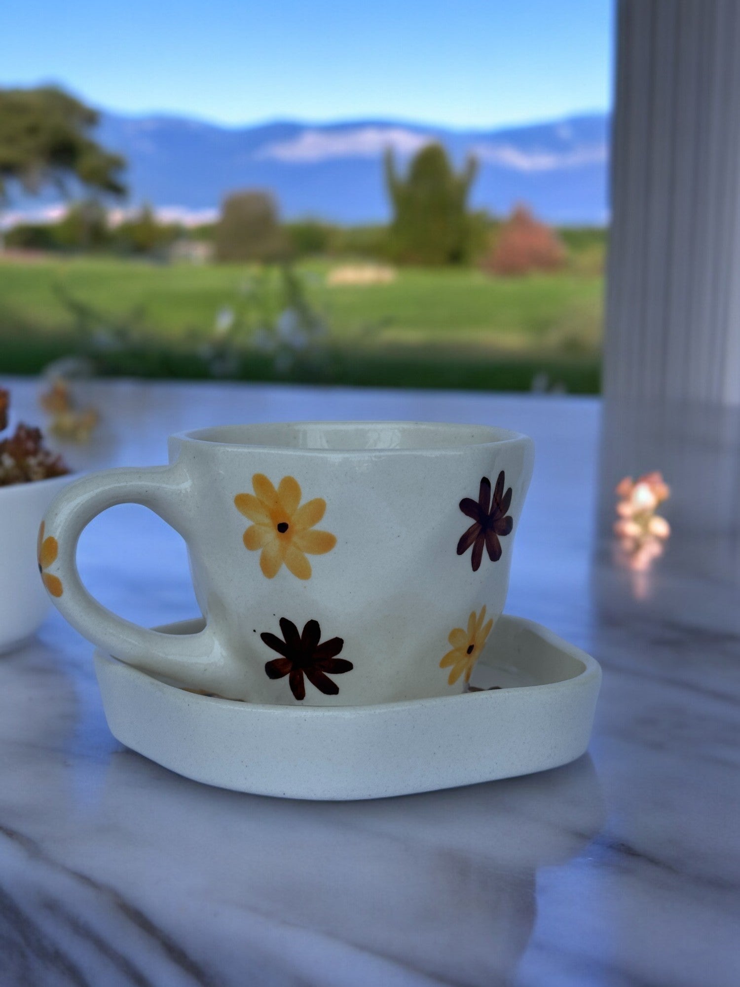 Floral Cup Saucer Set