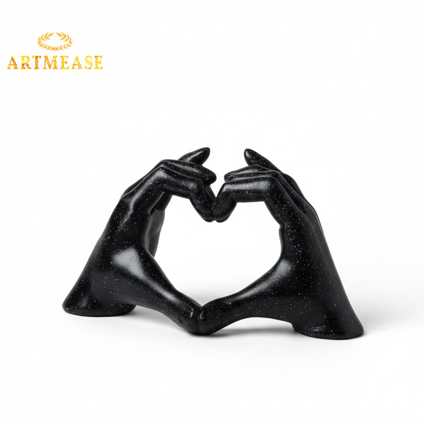 Heart Hands Sculpture