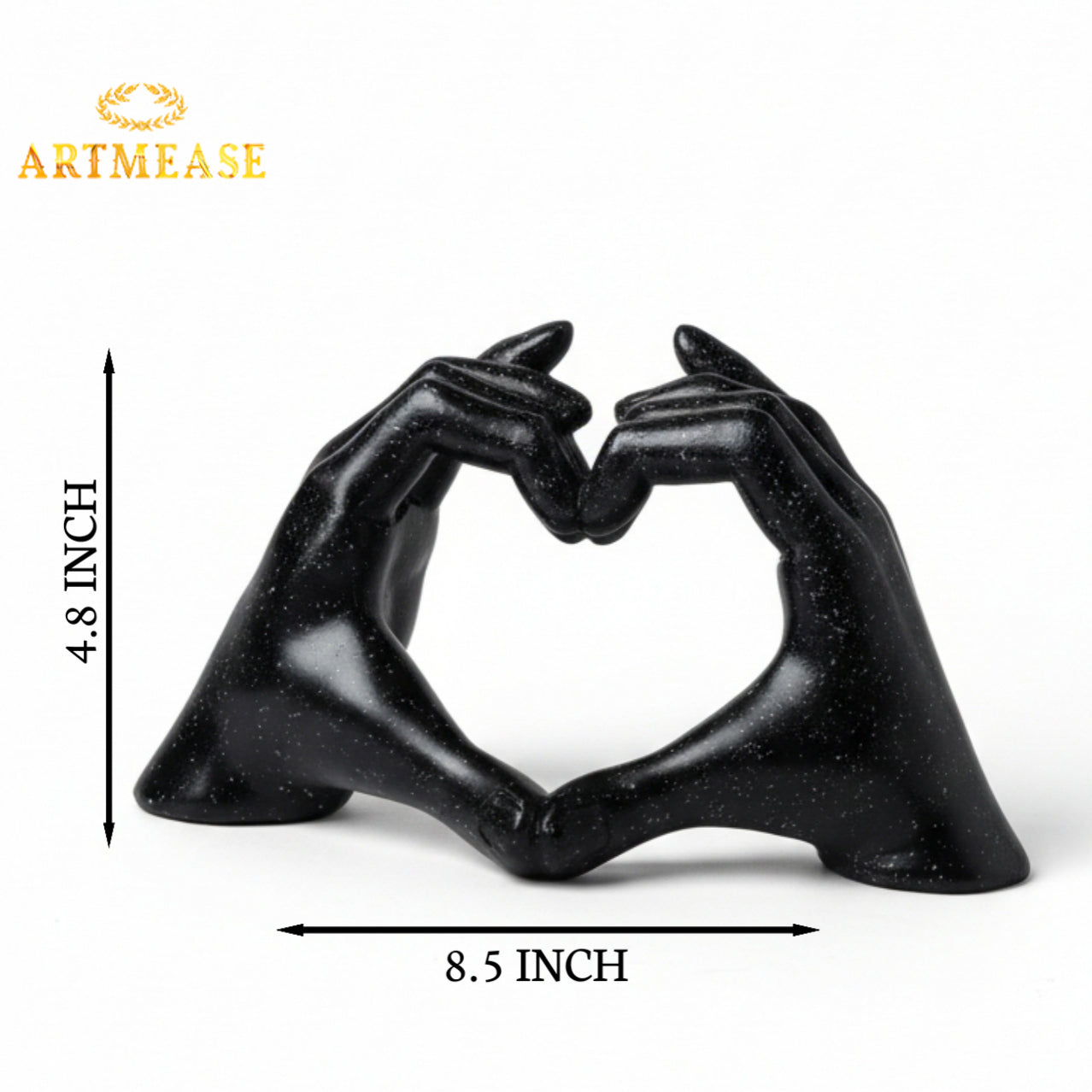 Heart Hands Sculpture