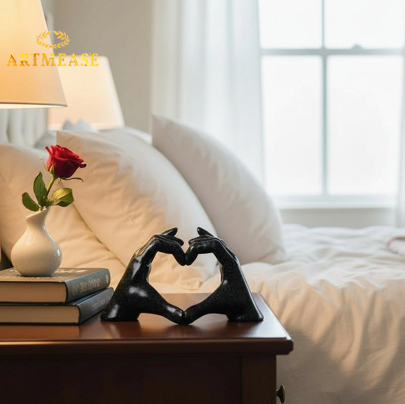 Heart Hands Sculpture