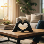 Heart Hands Sculpture