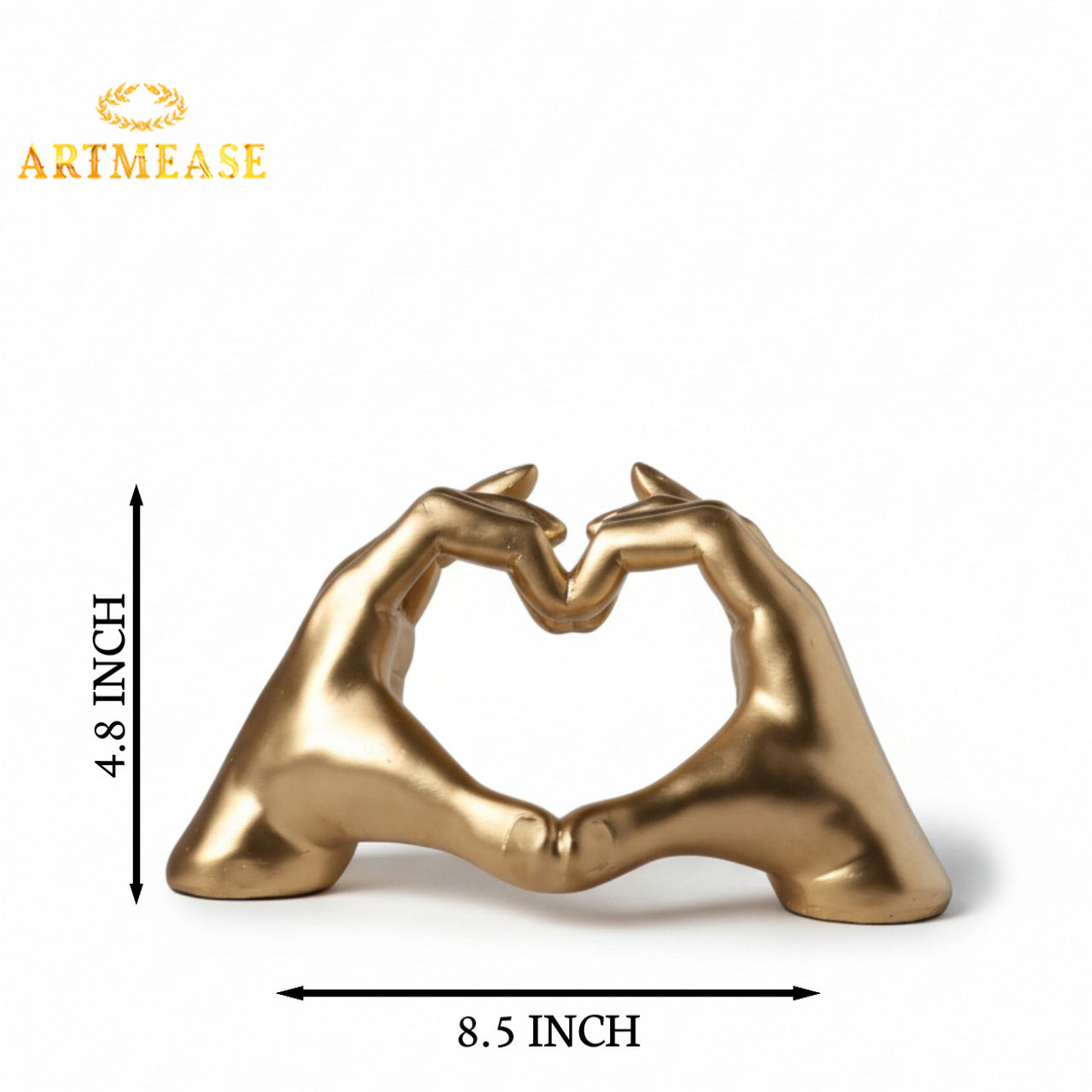 Heart Hands Sculpture