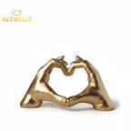 Heart Hands Sculpture