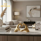 Heart Hands Sculpture