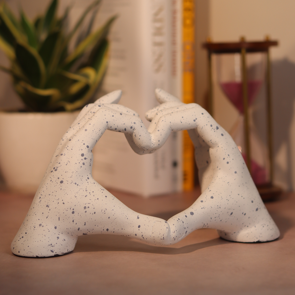 Heart Hands Sculpture