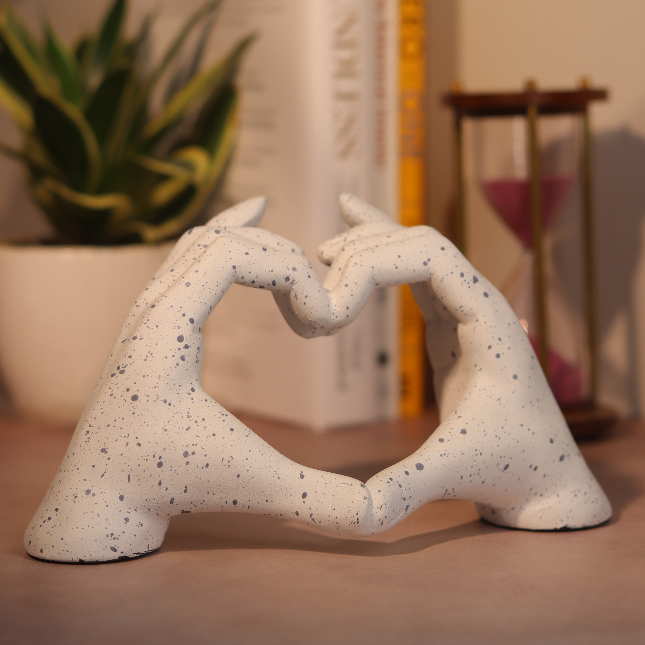 Heart Hands Sculpture