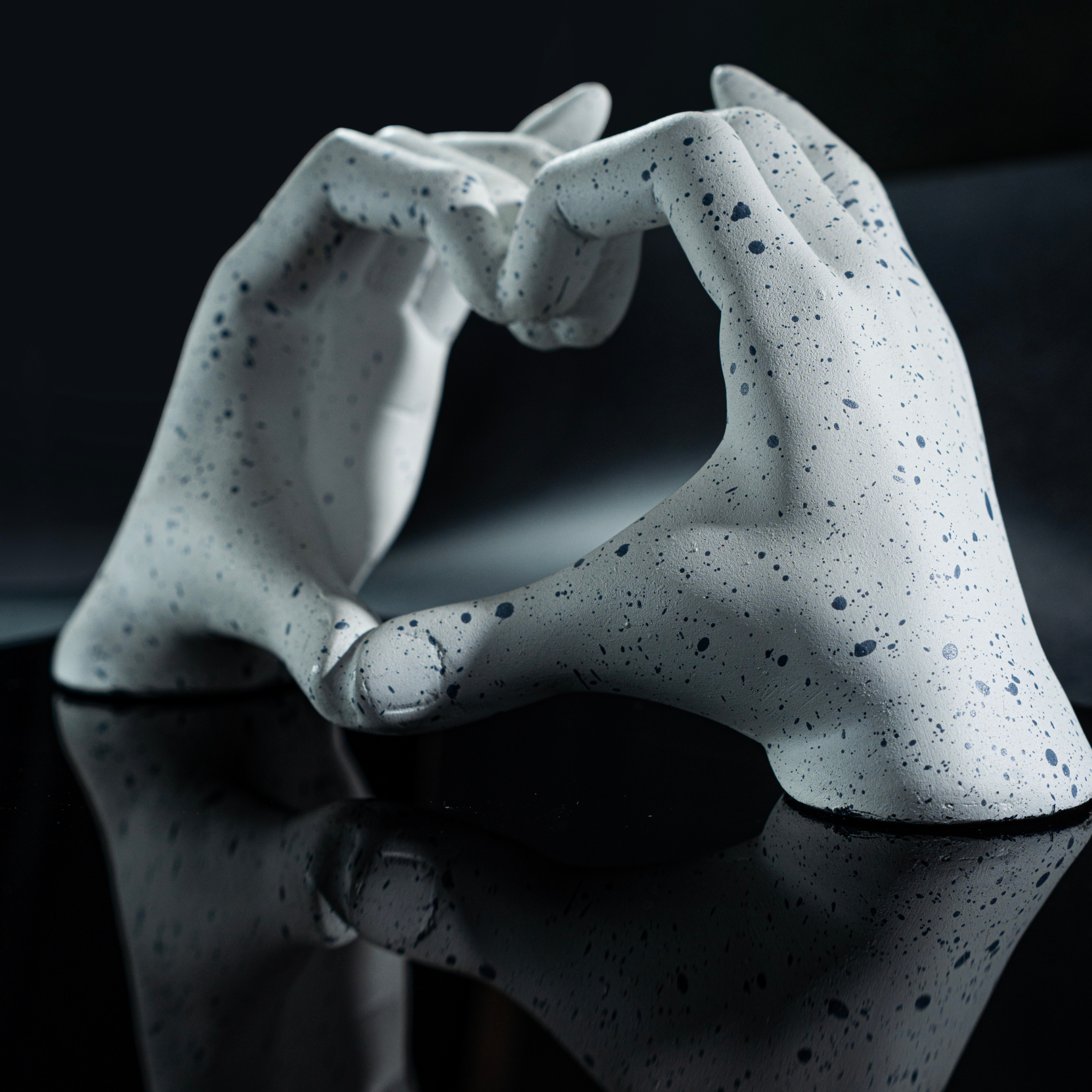 Heart Hands Sculpture
