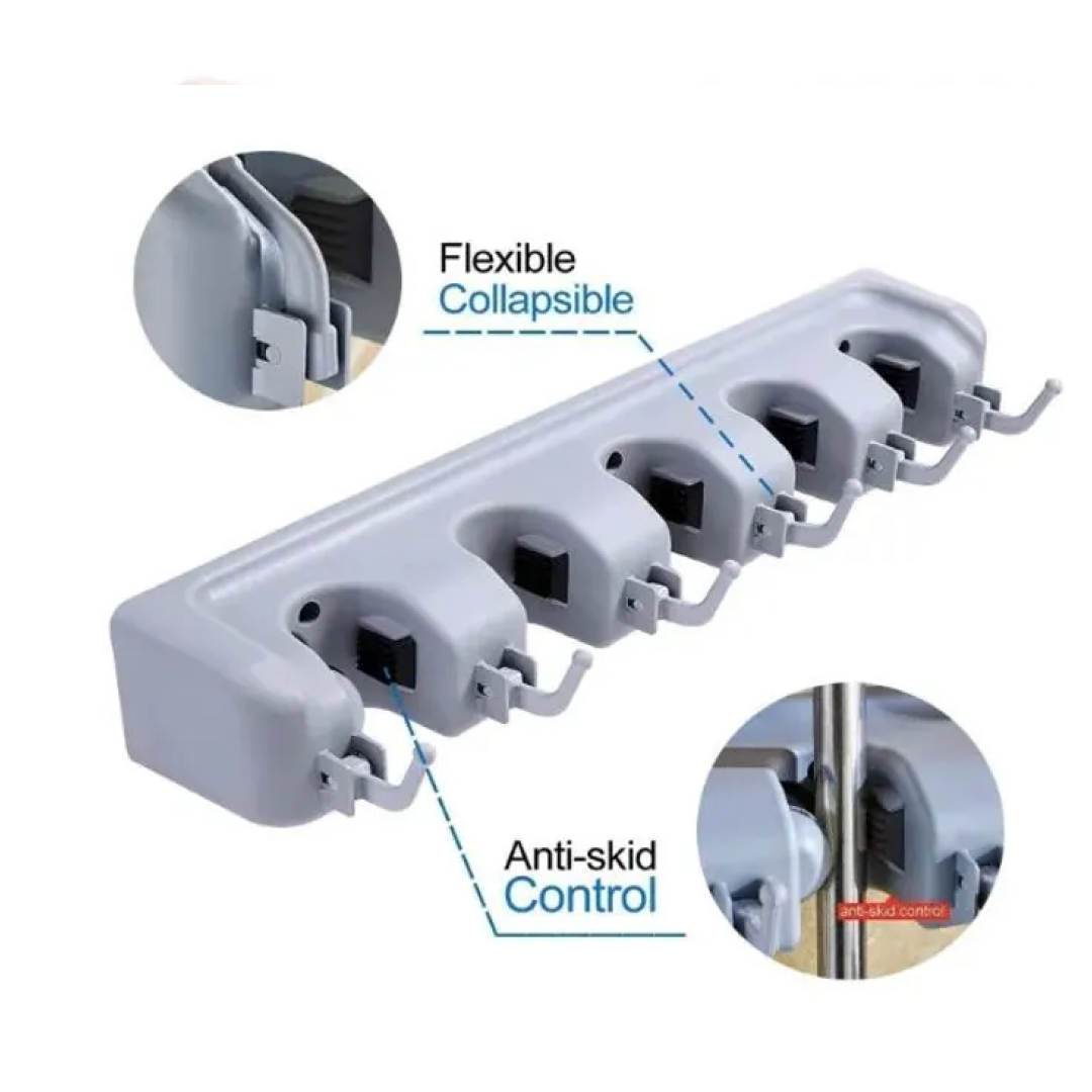 Wall Mounted Mop & Broom Holder