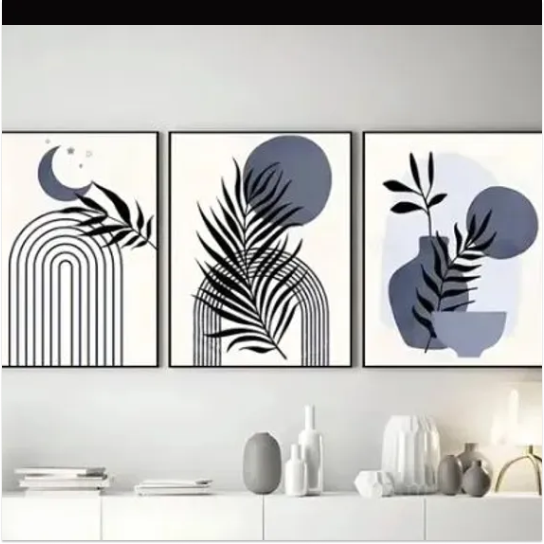 Abstract Art Photo Frame Set Of 3 – Artmease