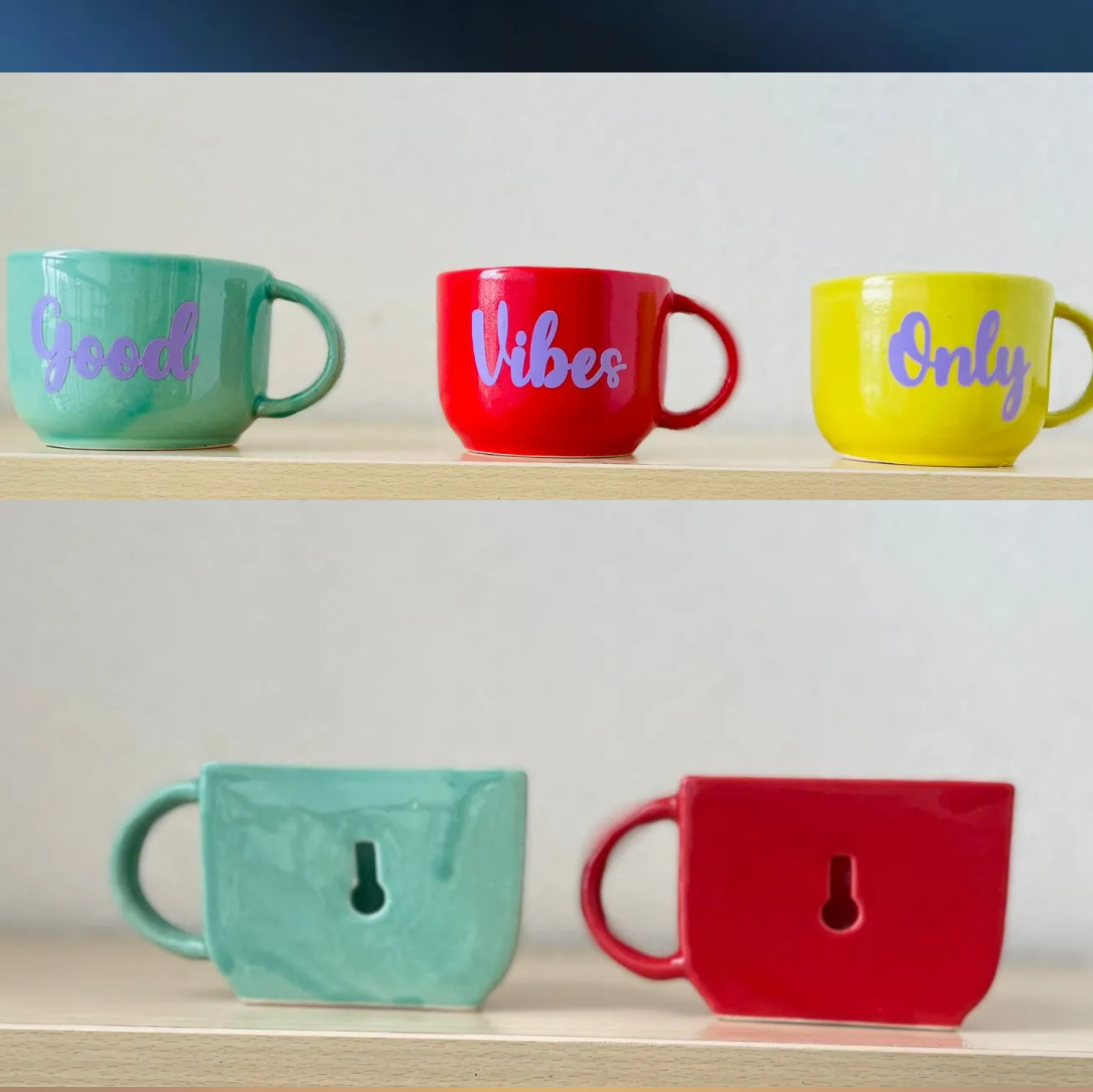 Good Vibes Only Wall Hanging Planter