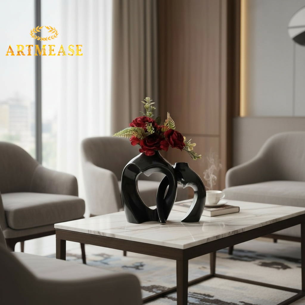 Intertwined Heart Planter Set of 2