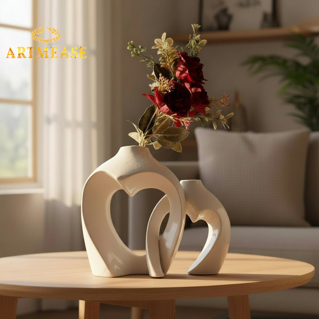 Intertwined Heart Planter Set of 2