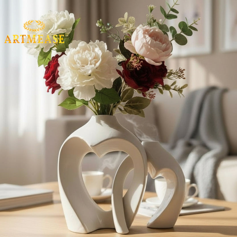 Intertwined Heart Planter Set of 2