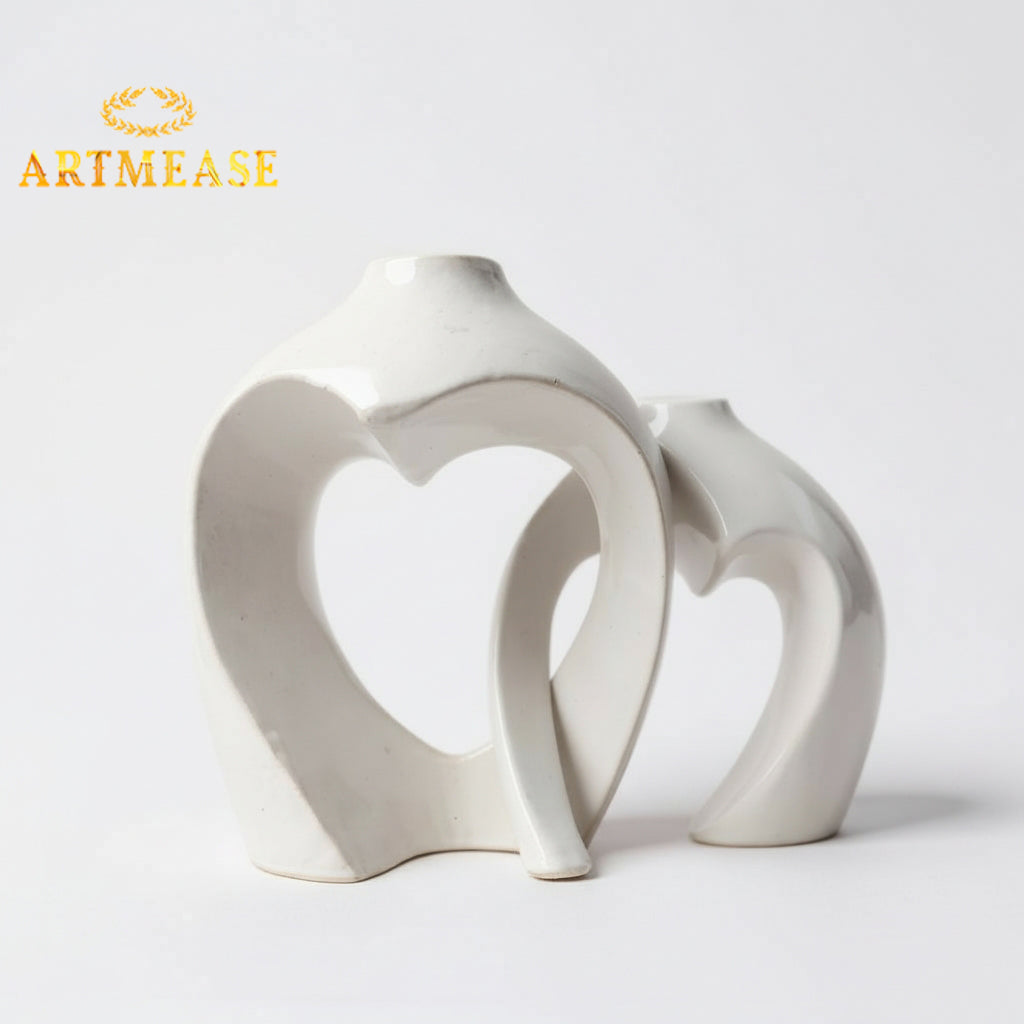 Intertwined Heart Planter Set of 2