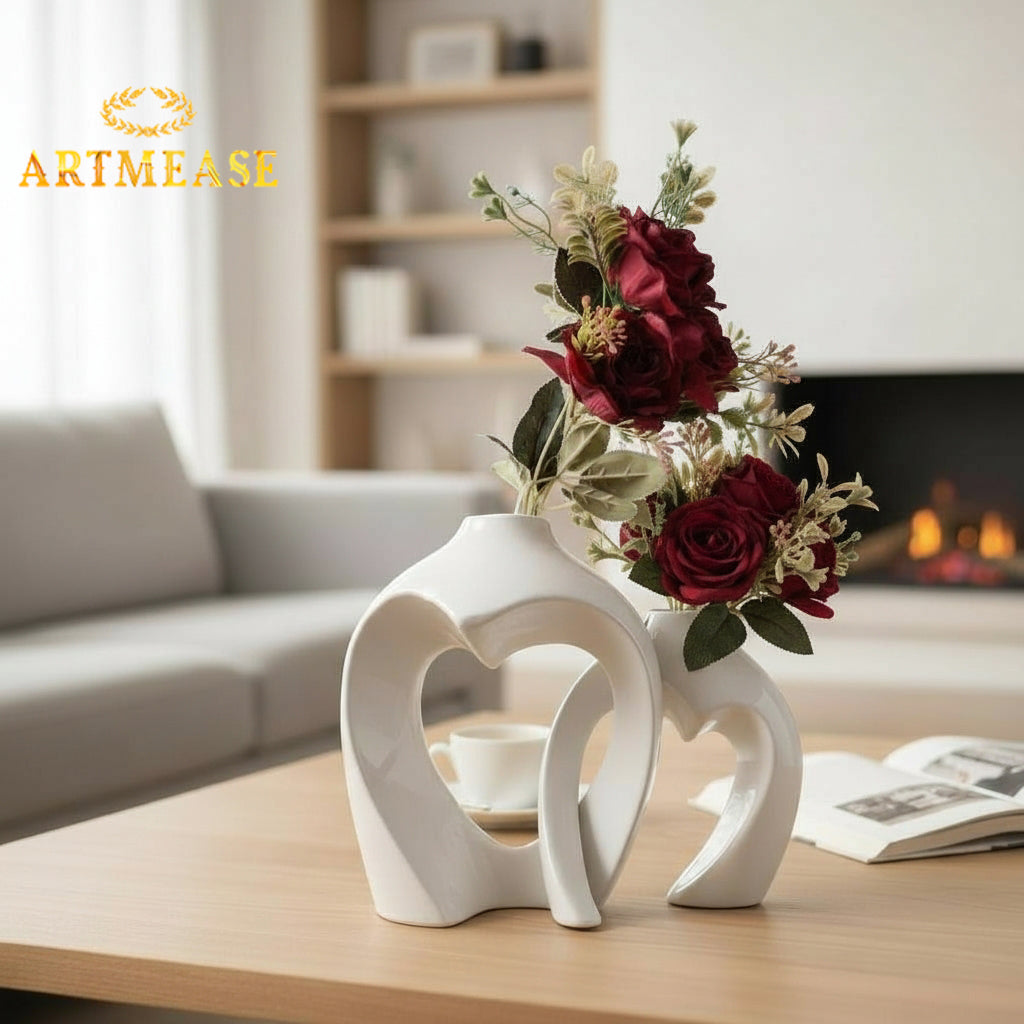 Intertwined Heart Planter Set of 2