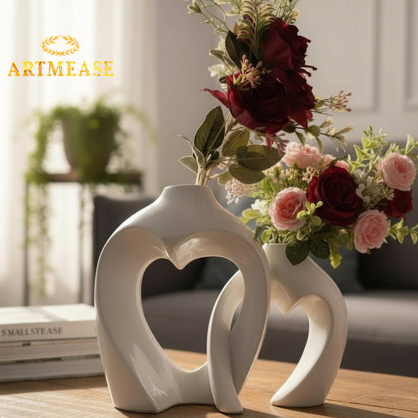 Intertwined Heart Planter Set of 2