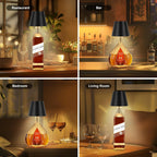 Rechargeable Wine Bottle Lamp - Touch Control LED Table Light"