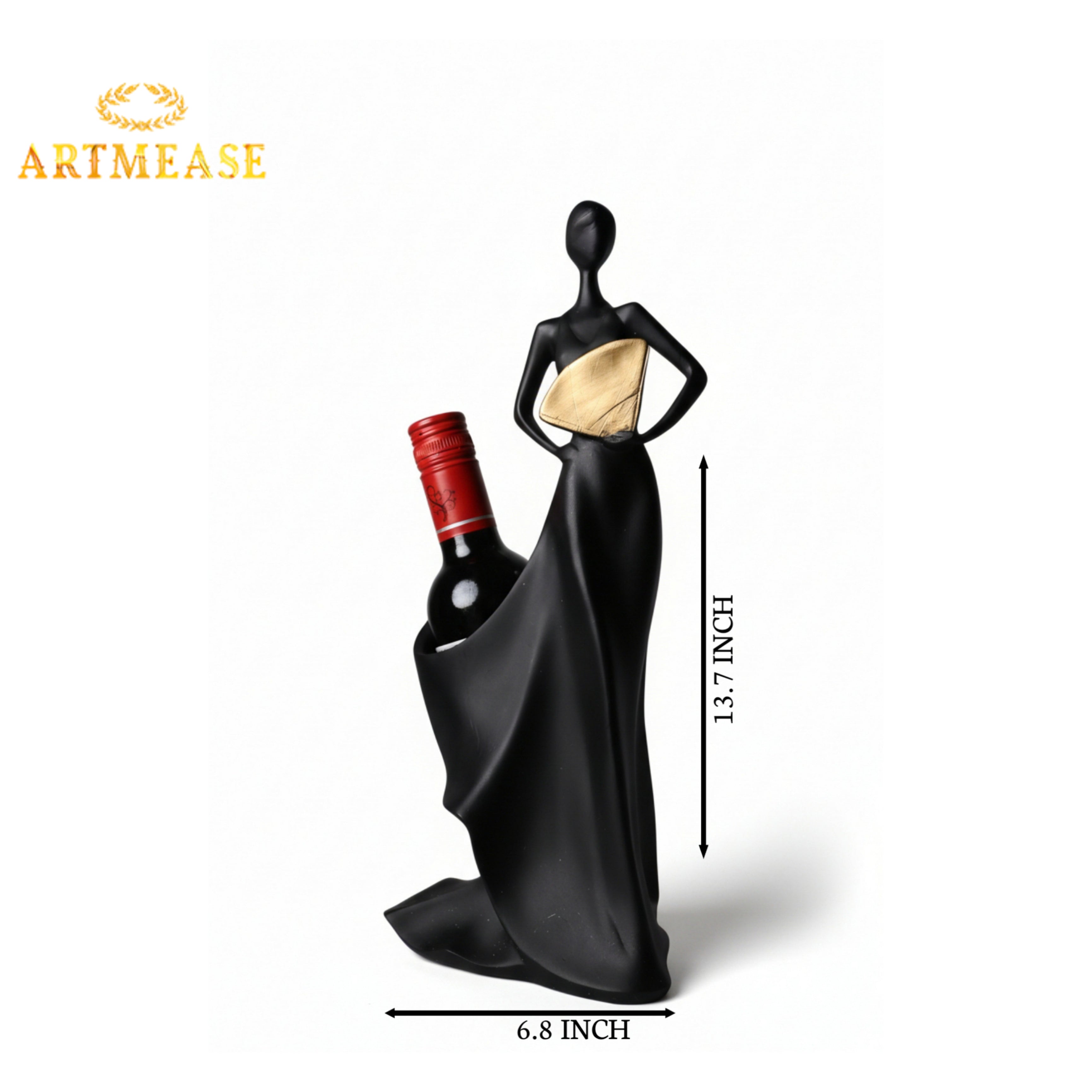 The Perfect Pour Gift Set – Lady Wine Holder & Wine Flute Glasses set of 2
