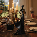 The Perfect Pour Gift Set – Lady Wine Holder & Wine Flute Glasses set of 2