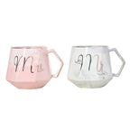 Mr. & Mrs. Couple Cup Set (330 ml, Pack of 2)