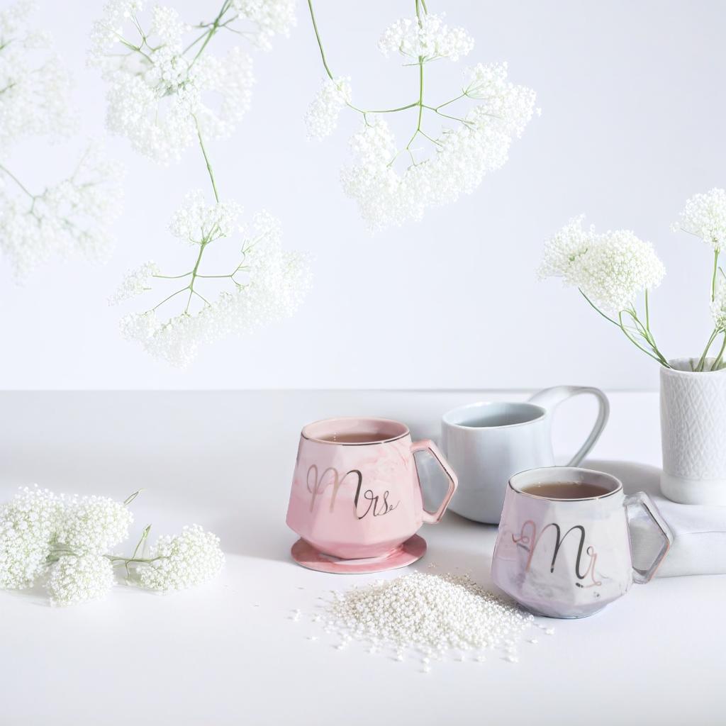 Mr. & Mrs. Couple Cup Set (330 ml, Pack of 2)