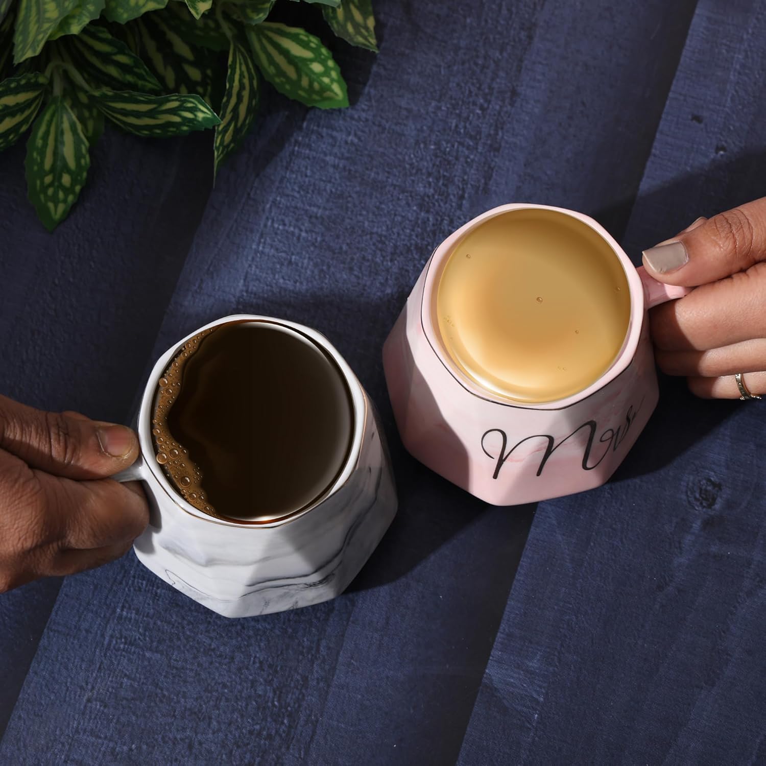 Mr. & Mrs. Couple Cup Set (330 ml, Pack of 2)