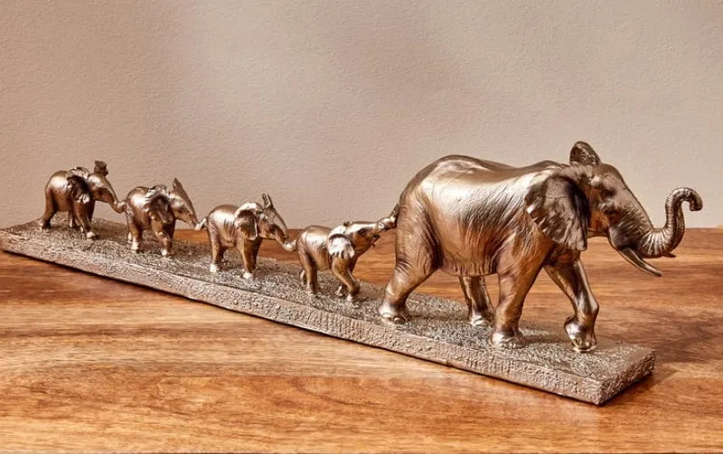 Parade Of Elephant Showpiece