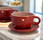Love you a Latte Cup and Saucer Set