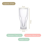 Inverted Bottle Double Wall Beer Glass set of 2