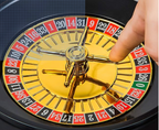 Artmease Shot Glass Roulette Drinking Game Set with Spinning Wheel, 2 Balls and 16 Shot Glasses - Casino Adult Party Games