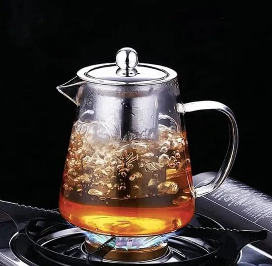 Tea Pot Cum Strainer – Glass