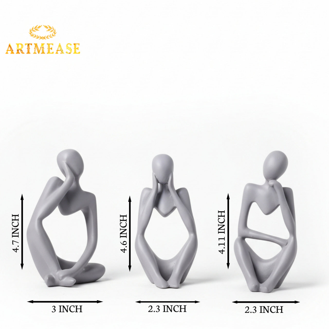 Thinking Men Statue Set of 3