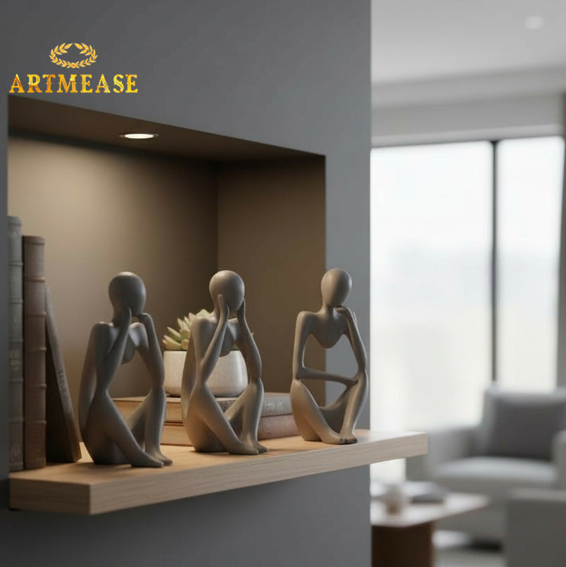Thinking Men Statue Set of 3