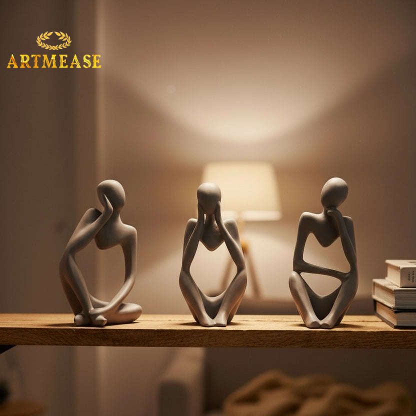 Thinking Men Statue Set of 3