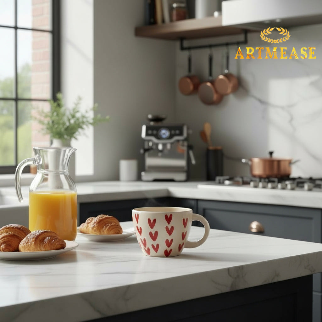 Heart Cup and Saucer Set