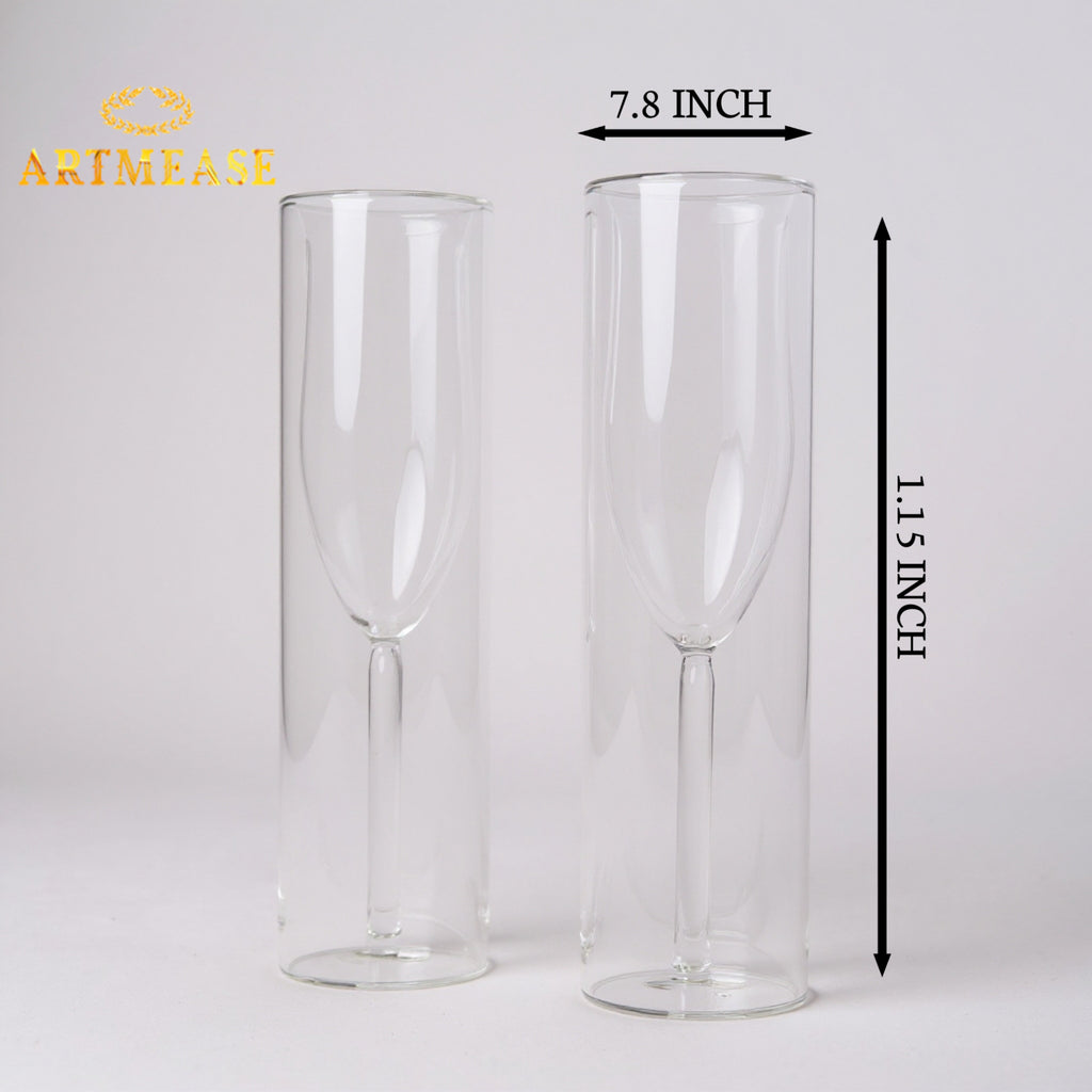 The Perfect Pour Gift Set – Lady Wine Holder & Wine Flute Glasses set of 2