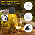 Rechargeable Wine Bottle Lamp - Touch Control LED Table Light"